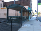 Entrance to the Washington Street station of the Newark City Subway. Photo taken by Brian Weinberg, 9/18/2005.