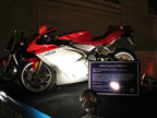 2005 MV Agusta F4-1000 S 1+1 motorcycle, capable of 186.9 MPH and costs $21,495 @ Grand Central Terminal. Photo taken by Brian W
