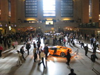 Main Concourse (with Lamborghini Gallardo) @ Grand Central Terminal. Photo taken by Brian Weinberg, 9/29/2005.