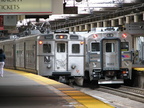 NJT Arrow III MU 1441 and Comet V Cab 6082 @ Newark Penn Station. Photo taken by Brian Weinberg, 10/23/2005.