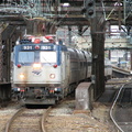 Amtrak AEM-7 931 @ Newark Penn Station. Photo taken by Brian Weinberg, 10/23/2005.