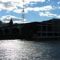 Ferry slips @ Hoboken Terminal. Photo taken by Brian Weinberg, 10/23/2005.