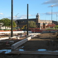 NJT Newark City Subway extension construction @ Newark Broad Street. Photo taken by Brian Weinberg, 10/23/2005.