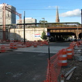 NJT Newark City Subway extension construction @ Newark Broad Street. Photo taken by Brian Weinberg, 10/23/2005.