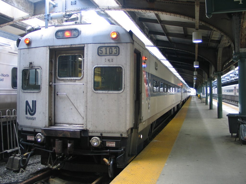 NJT Comet I Cab 5103 @ Hoboken Terminal. Photo taken by Brian Weinberg, 10/23/2005.