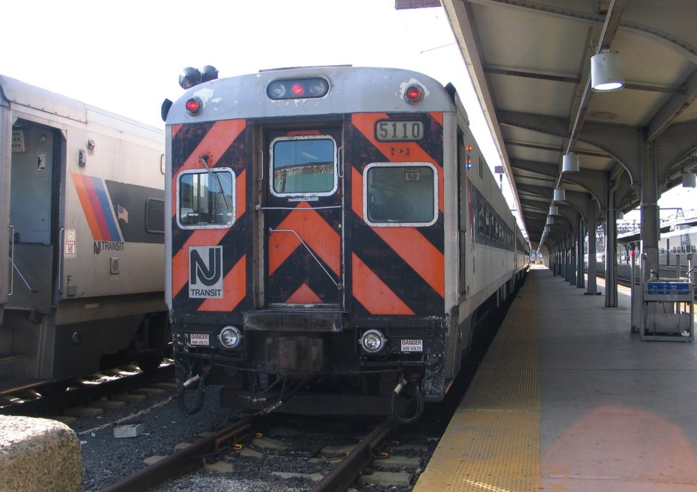 NJT Comet I Cab 5110 @ Hoboken Terminal. Photo taken by Brian Weinberg, 10/23/2005.