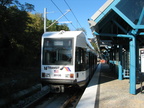 NJT HBLR LRV 2013B @ Port Imperial (second day of service). Photo taken by Brian Weinberg, 10/30/2005.