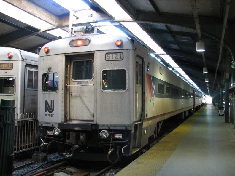 NJT Comet I Cab 5121 @ Hoboken Terminal. Photo taken by Brian Weinberg, 10/30/2005.