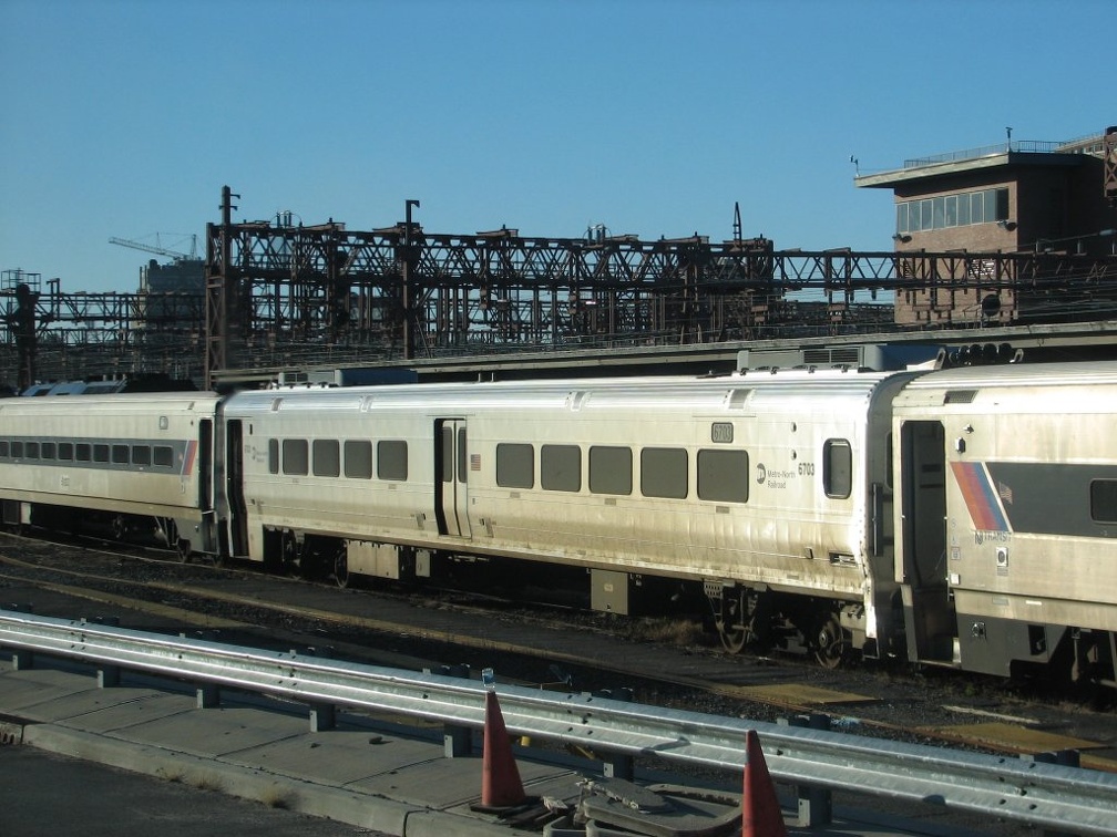 NJT Comet V Cab 6703 @ Hoboken Terminal. Photo taken by Brian Weinberg, 10/30/2005.