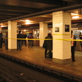 R-160B 8713 @ Hoyt-Schermerhorn (at the abandoned / disused Queens-bound platform). Car was on display for the public evaluation