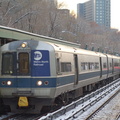 MNCR M-3a 8020 and M-7a @ Spuyten Duyvil (Hudson Line). Photo taken by Brian Weinberg, 12/6/2005.