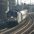 Amtrak AEM-7AC 947 @ Elizabeth, NJ. Photo taken by Brian Weinberg, 12/18/2005.