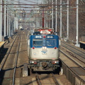 Amtrak AEM-7AC 910 @ Elizabeth, NJ. Photo taken by Brian Weinberg, 12/18/2005.