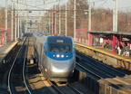 Amtrak Acela Express 2008 @ Elizabeth, NJ. Photo taken by Brian Weinberg, 12/18/2005.