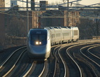 Amtrak Acela Express 2022 @ Elizabeth, NJ. Photo taken by Brian Weinberg, 12/18/2005.