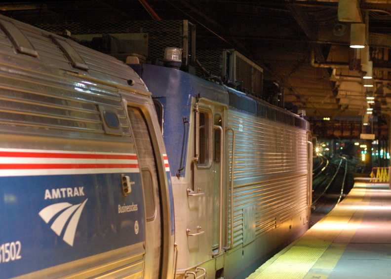 Amtrak AEM-7AC 940 @ Newark Penn Station. Photo taken by Brian Weinberg, 12/18/2005.