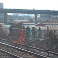 The (non) scene at the Yankee Stadium Park &amp; Ride. Photo taken by Brian Weinberg, 12/21/2005.