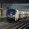 Amtrak P32AC-DM 712 @ Riverdale (Train 291). Photo taken by Brian Weinberg, 1/8/2006.