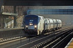 Amtrak P32AC-DM 712 @ Riverdale (Train 291). Photo taken by Brian Weinberg, 1/8/2006.