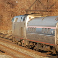 Amtrak P32AC-DM 712 &amp; Amfleet I Cafe 48159 @ Riverdale (Train 291). Photo taken by Brian Weinberg, 1/8/2006.