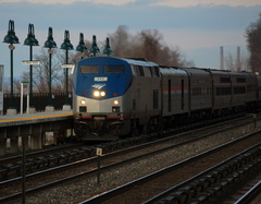 Amtrak P32AC-DM 717 @ Riverdale (Train 48 - Lake Shore Limited). Photo taken by Brian Weinberg, 1/8/2006.