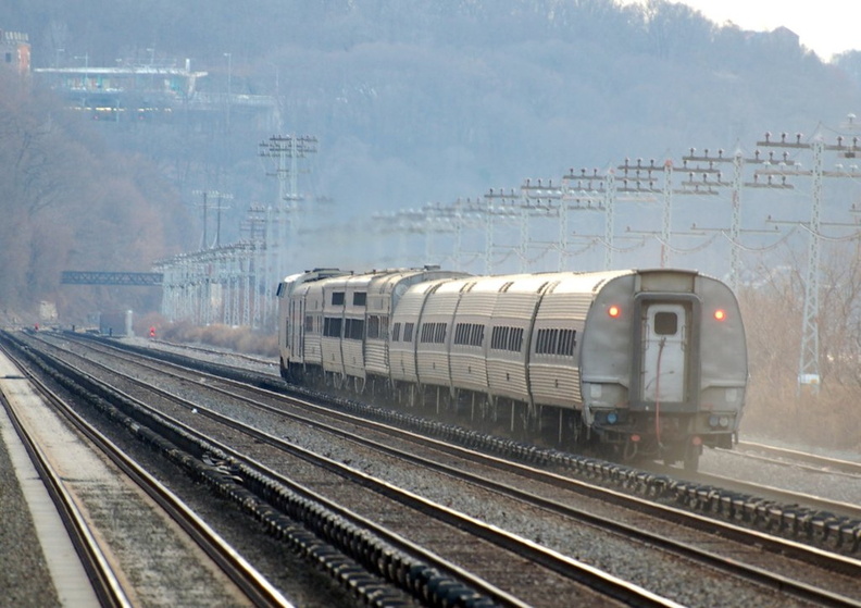 Amtrak P32AC-DM 717 @ Riverdale (Train 48 - Lake Shore Limited). Photo taken by Brian Weinberg, 1/8/2006. DSC_1471b.jpg