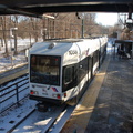 NJT Newark City Subway (NCS) LRV 105B @ Davenport Avenue. Photo taken by Brian Weinberg, 1/15/2006.