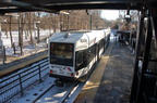 NJT Newark City Subway (NCS) LRV 105B @ Davenport Avenue. Photo taken by Brian Weinberg, 1/15/2006.