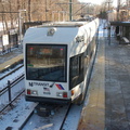 NJT Newark City Subway (NCS) LRV 102B @ Davenport Avenue. Photo taken by Brian Weinberg, 1/15/2006.