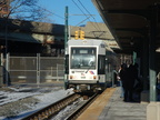 NJT Newark City Subway (NCS) LRV 105B @ Orange Street. Photo taken by Brian Weinberg, 1/15/2006.