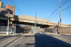 NJT Newark City Subway (NCS) crossing Orange Street at grade and over top of the Morris &amp; Essex line. Photo taken by Brian W