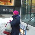 MTA Bus 7385 @ 34 St & 5th Ave (Manhattan Express). Photo taken by Brian Weinberg, 2/13/2006.