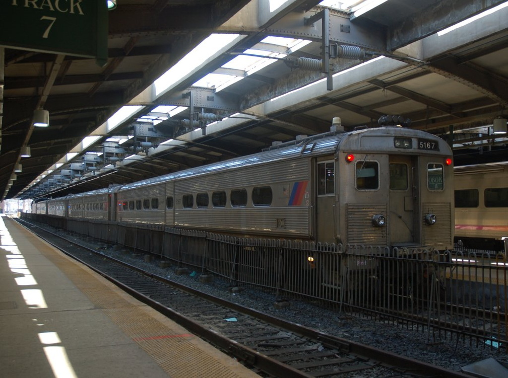 NJ Transit Comet IB Cab 5167 @ Hoboken Terminal. Photo taken by Brian Weinberg, 2/19/2006.