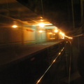 Eastbound platform @ Franklin Square station (abandoned) on PATCO. Photo taken by Brian Weinberg, 8/11/2003.