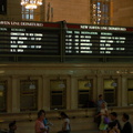 New Haven Line Departure Board @ Grand Central Terminal showing the special US OPEN trains to Mamaroneck. Photo taken by Brian W