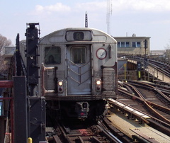 R-38 @ Rockaway Blvd (A). Photo taken by Brian Weinberg, March 9, 2003.