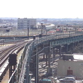 R-143 8253 @ Atlantic Av (L). Train is on the old alignment. Photo taken by Brian Weinberg, March 9, 2003.