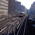 R-62A @ 125 St (1). Train is traveling northbound and is switching from the middle track to the northbound track. Photo taken by