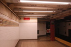 Fulton Street (J/M/Z) - front of the northbound platform, i.e. the lower level (looking north). Note what appears to be a tiled-