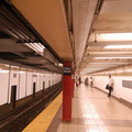 Fulton Street (J/M/Z) - front of the northbound platform, i.e. the lower level (looking south). Photo taken by Brian Weinberg, 6