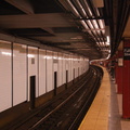 Fulton Street (J/M/Z) - front of the northbound platform, i.e. the lower level (looking south). Photo taken by Brian Weinberg, 6