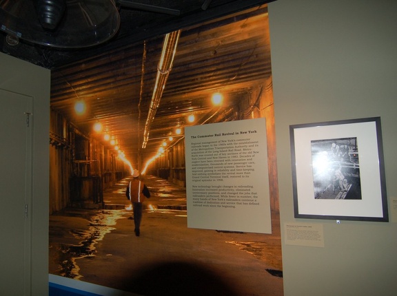 Photo of a photo of the LIRR East Side Access tunnel in Queens @ GCT TM Annex. Photo taken by Brian Weinberg, 6/28/2006.