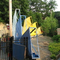 New art and/or functional installation @ MNCR Riverdale station (Hudson Line). Photo taken by Brian Weinberg, 7/3/2006.