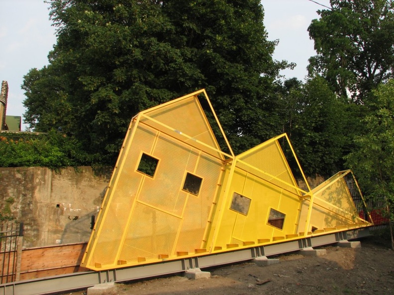 New art and/or functional installation @ MNCR Riverdale station (Hudson Line). Photo taken by Brian Weinberg, 7/3/2006. IMG_1887.jpg