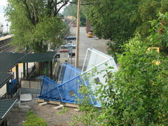 New art and/or functional installation @ MNCR Riverdale station (Hudson Line). Photo taken by Brian Weinberg, 7/3/2006.