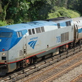 Amtrak P32AC-DM 708 @ Riverdale (Train 291, Ethan Allen Express). Photo taken by Brian Weinberg, 7/9/2006.