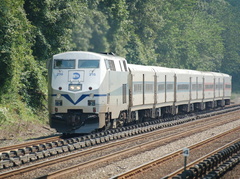 Metro-North Commuter Railroad (MNCR) P32AC-DM 216 @ Riverdale (Hudson Line). Photo taken by Brian Weinberg, 7/9/2006.