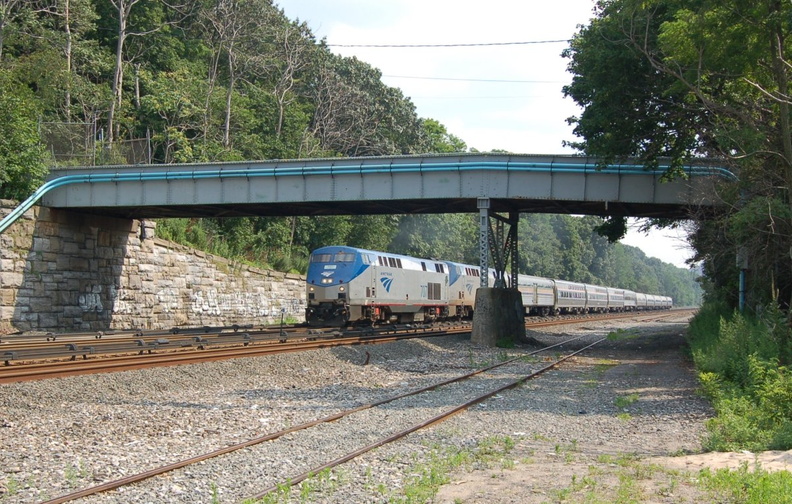 Amtrak P32AC-DM 707 & P42DC 102 @ Riverdale (Train 49, Lake Shore Limited). Photo taken by Brian Weinberg, 7/9/2006. DSC_4051a.jpg