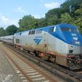 Amtrak P32AC-DM 702 @ Riverdale (Train 284, Empire Service from Niagara Falls). Photo taken by Brian Weinberg, 7/9/2006.