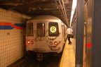 R-46 6056 @ Jamaica - 179 St (R). Note: The (R) was extended to 179 St due to track work. Photo taken by Brian Weinberg, 7/16/20